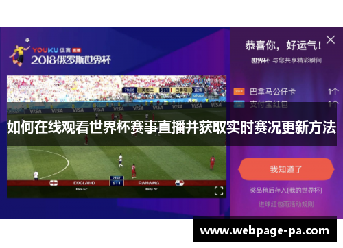 如何在线观看世界杯赛事直播并获取实时赛况更新方法